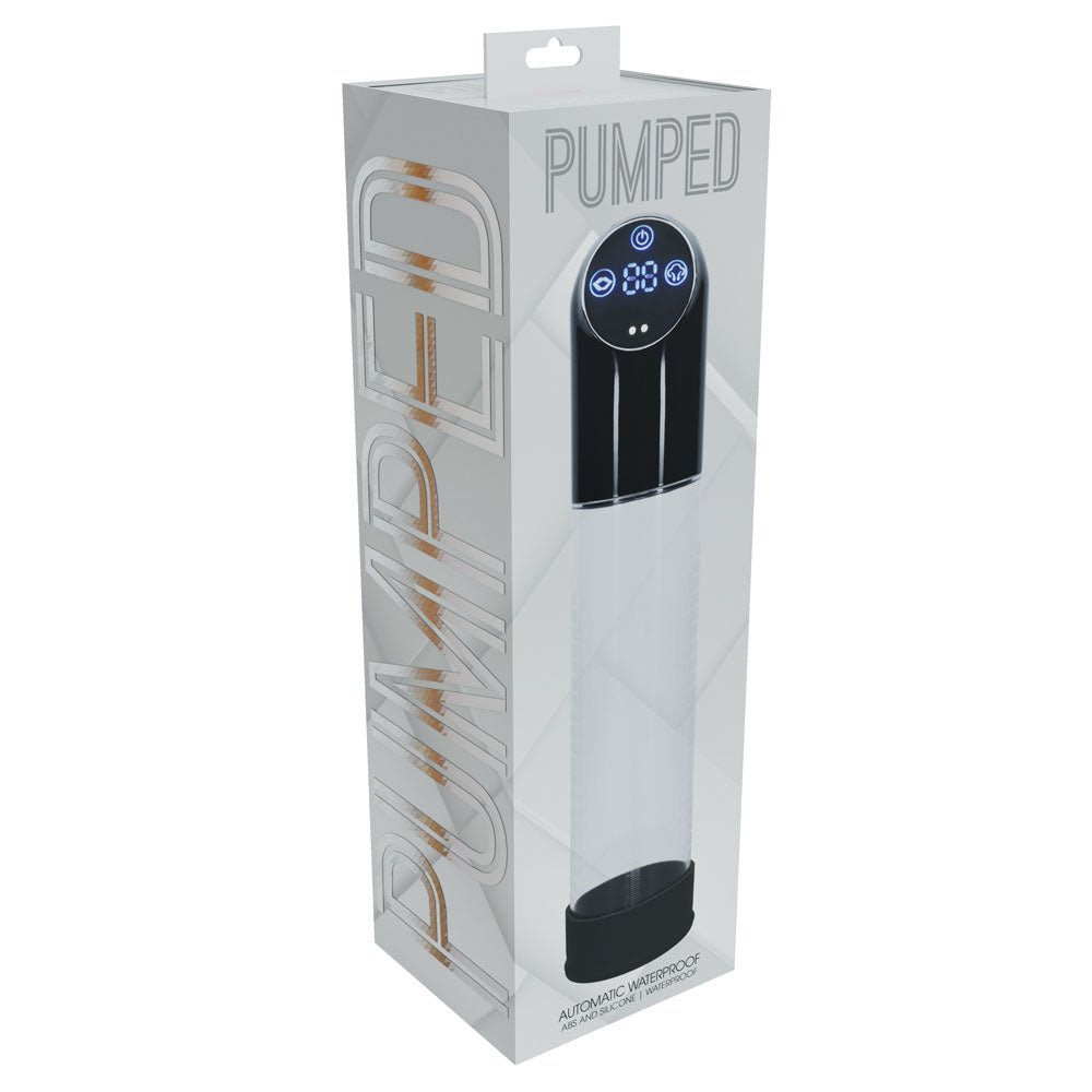 Pumped Automatic Waterproof Penis Pump - Black