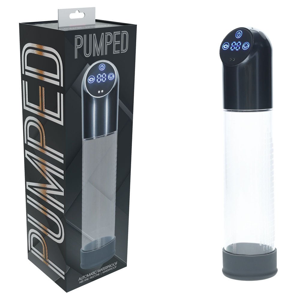 Pumped Automatic Waterproof Penis Pump - Gun Metal