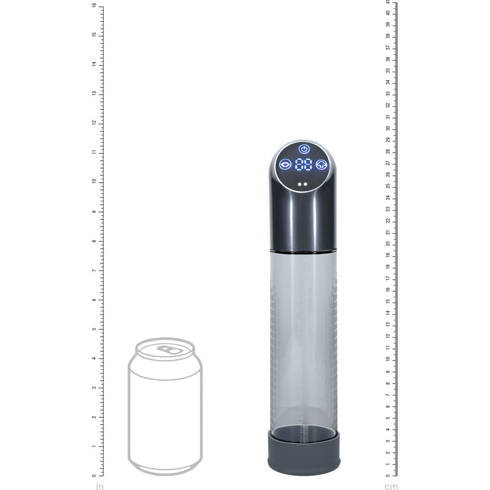 Pumped Automatic Waterproof Penis Pump - Gun Metal