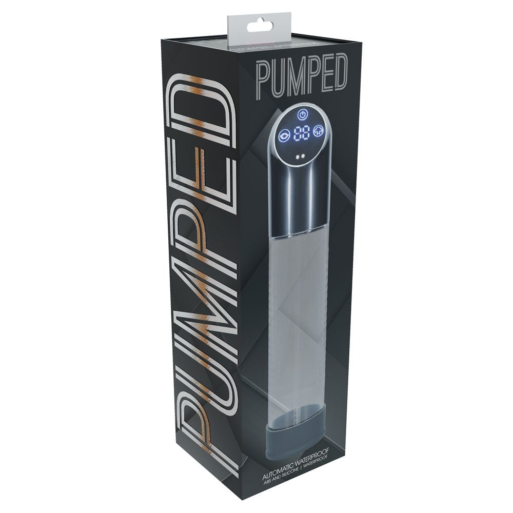 Pumped Automatic Waterproof Penis Pump - Gun Metal