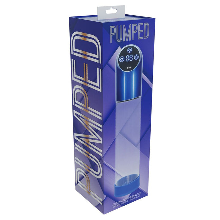 Pumped Automatic Waterproof Penis Pump - Blue