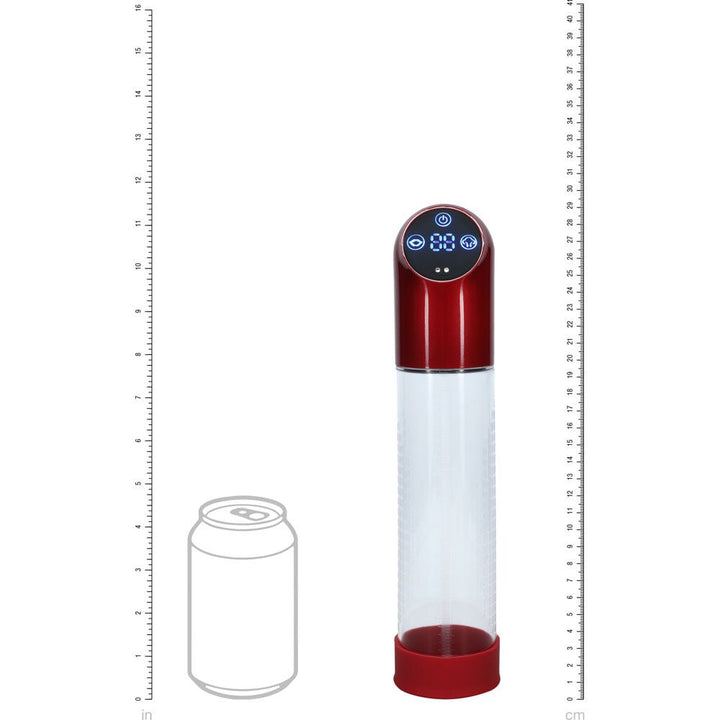 Pumped Automatic Waterproof Penis Pump - Red