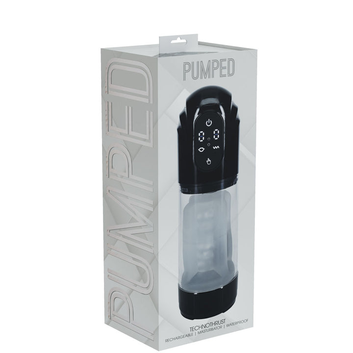Pumped TechnoThrust Auto Masturbator - Black/Clear