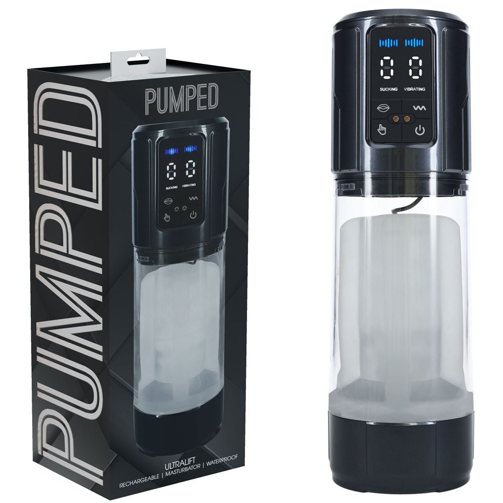 Pumped UltraLift Automatic Masturbator - Gunmetal