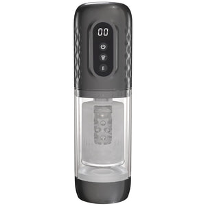 Pumped Vortex - Sucking Rotating and Thrusting Auto Masturbator - Gunmetal