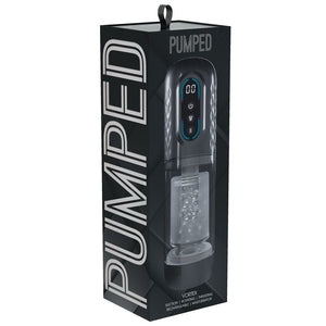 Pumped Vortex - Sucking Rotating and Thrusting Auto Masturbator - Gunmetal