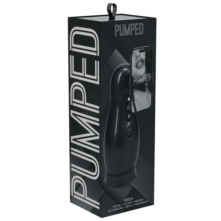Pumped Virtuo - Sucking Vibrating Auto Masturbator - Gunmetal