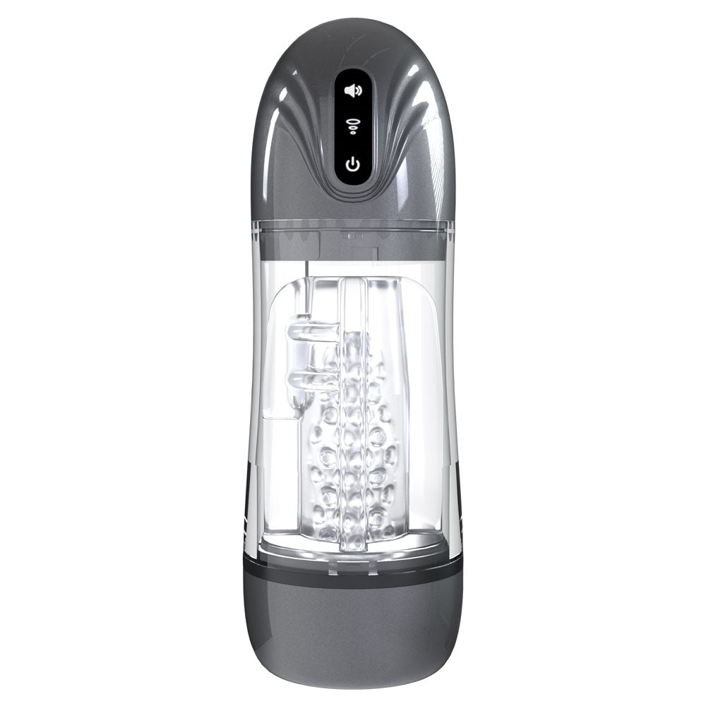 Pumped SonicPull - Sucking And Vibrating Auto Masturbator - Gunmetal