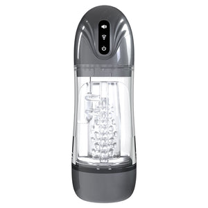 Pumped SonicPull - Sucking And Vibrating Auto Masturbator - Gunmetal