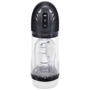 Pumped SonicPull - Sucking And Vibrating Auto Masturbator - Gunmetal