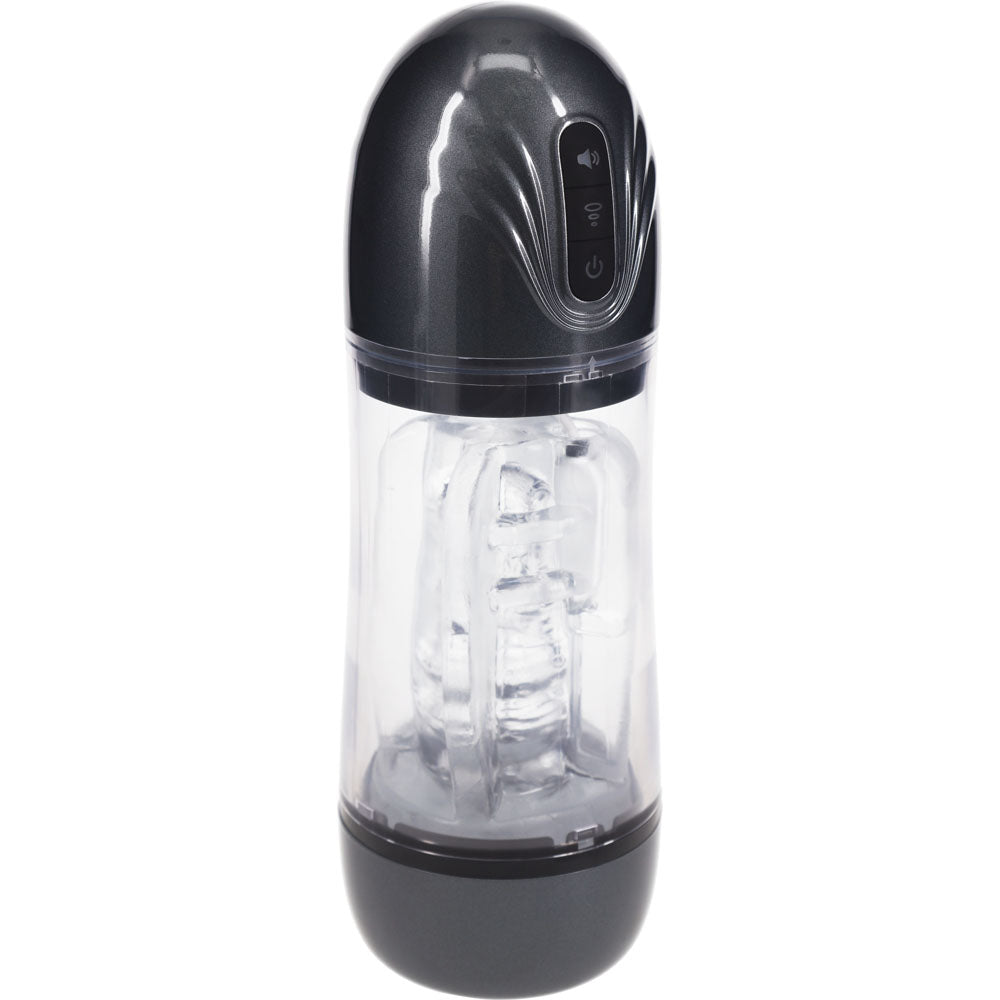 Pumped SonicPull - Sucking And Vibrating Auto Masturbator - Gunmetal