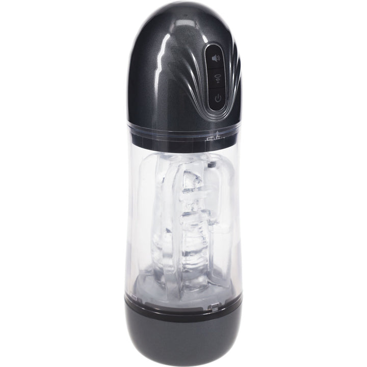 Pumped SonicPull - Sucking And Vibrating Auto Masturbator - Gunmetal