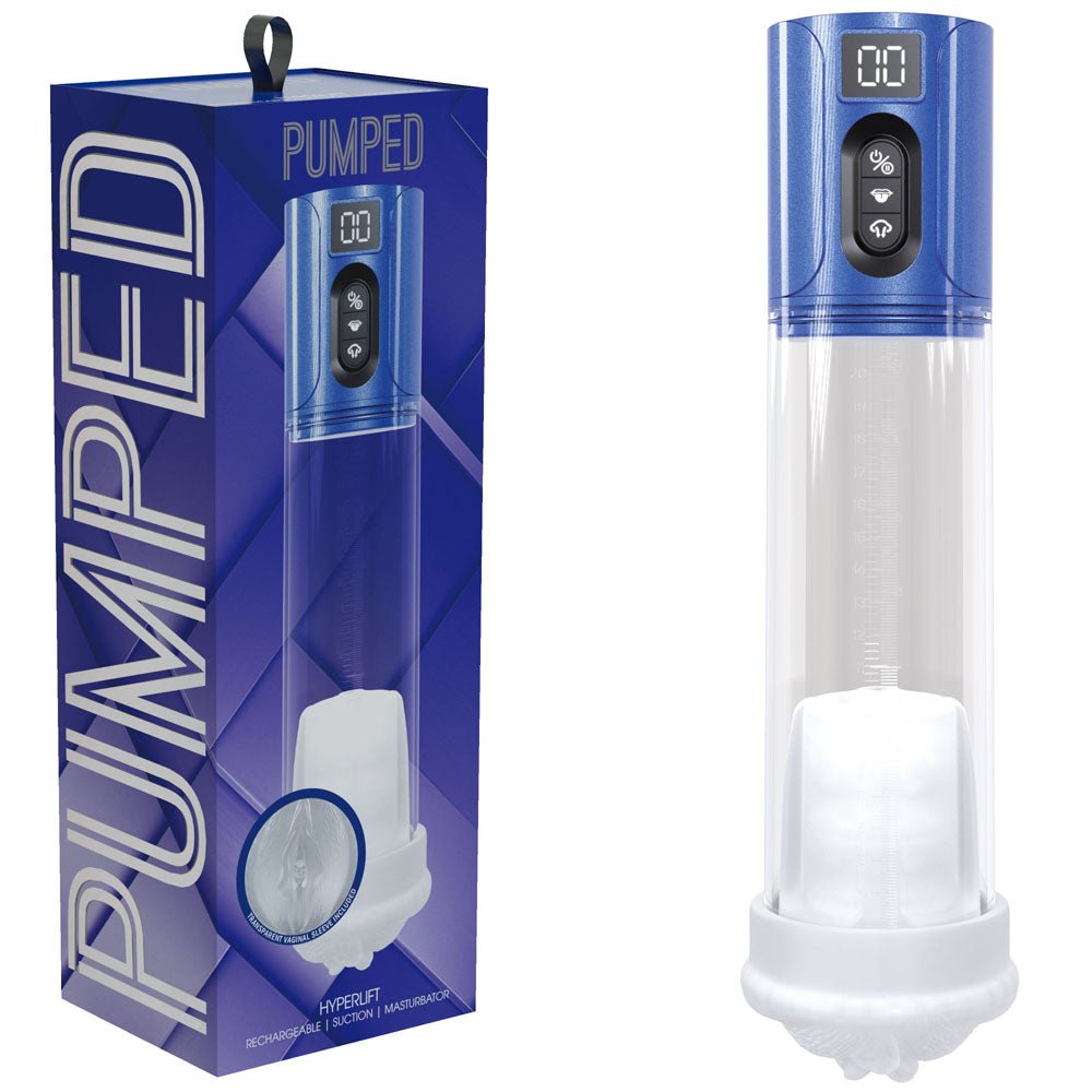Pumped HyperLift Automatic Penis Pump - Metalic Blue