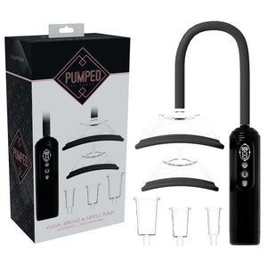 Pumped Vulva, Breast & Nipple Ladies Pump - Black