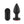 Passion Play Vibrating 10.4 cm Butt Plug with LED Base & Remote - Black