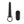 Passion Play Vibrating Double Penetrator with Remote - Black