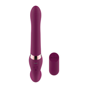 Passion Play Strapless Strap-On Dildo with Remote Controller - Purple