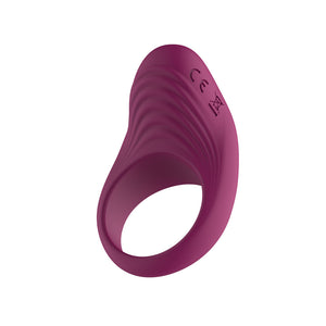 Passion Play Silicone Vibrating Cockring - Purple