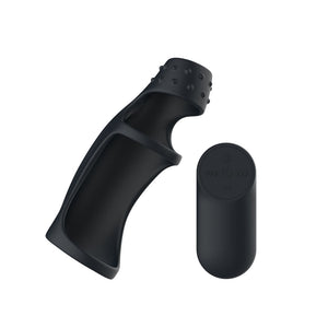 Passion Play Vibrating Cockring Sleeve with Wireless Remote - Black