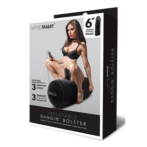 Whipsmart Inflatable Bangin Bolster with Vibrating Dong - Black