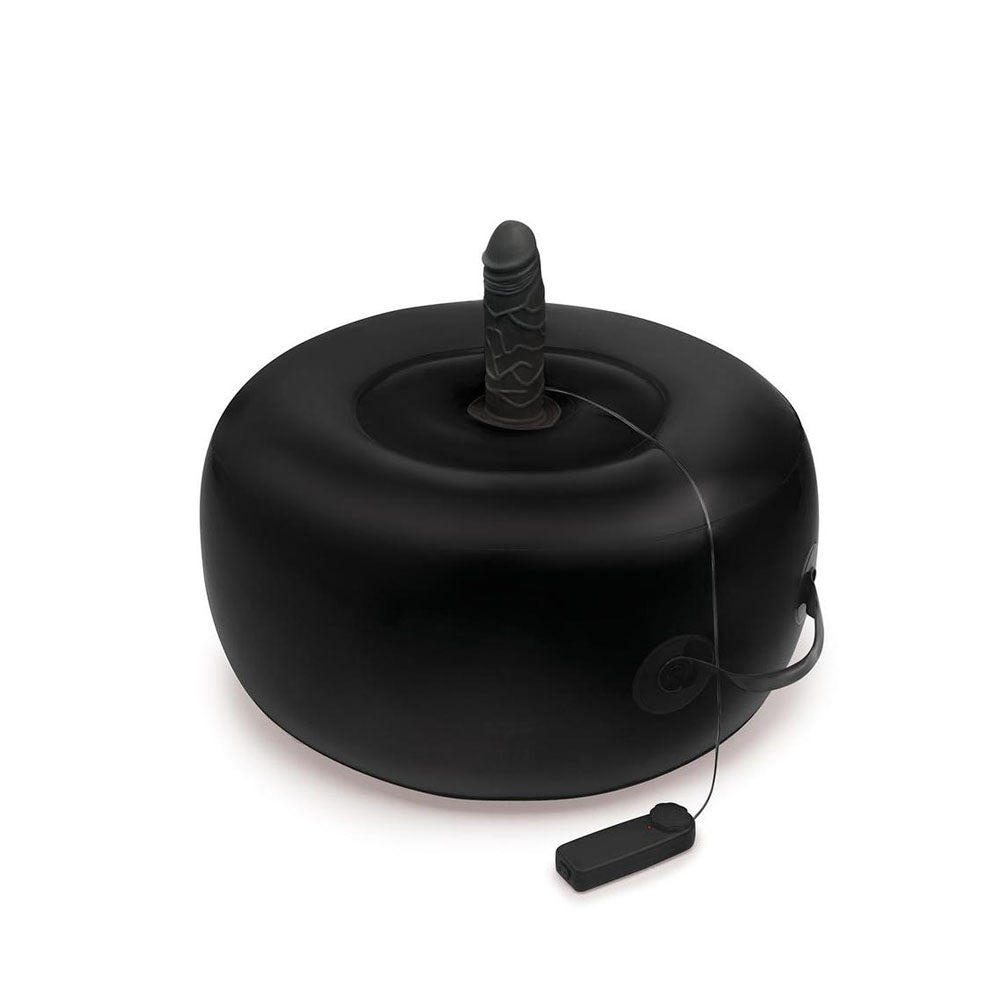 Whipsmart Inflatable Vibrating Love Seat With Dong - Black