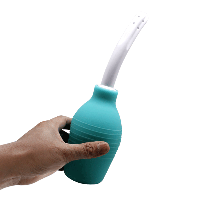 Mr Play Anal Douche - Aqua/White - 310ml Capacity
