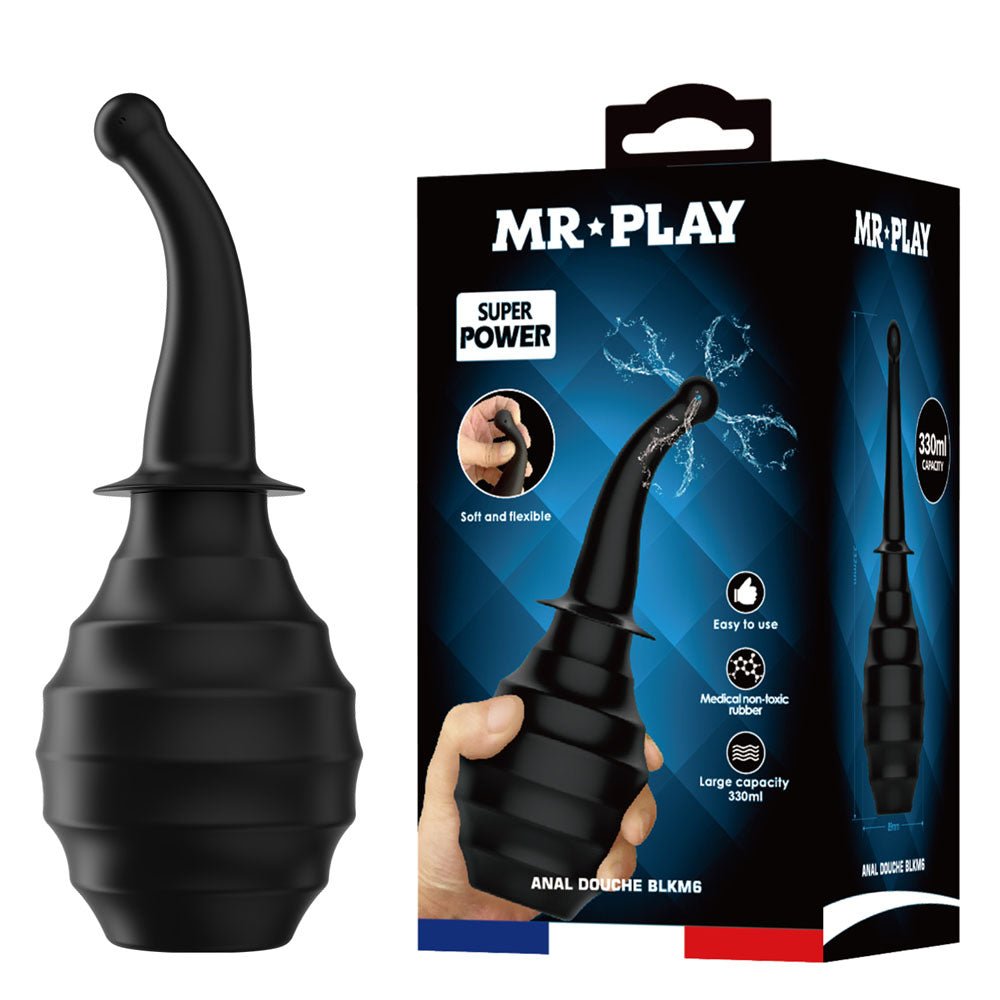 Mr Play Anal Douche M6 - Black - 330ml Capacity