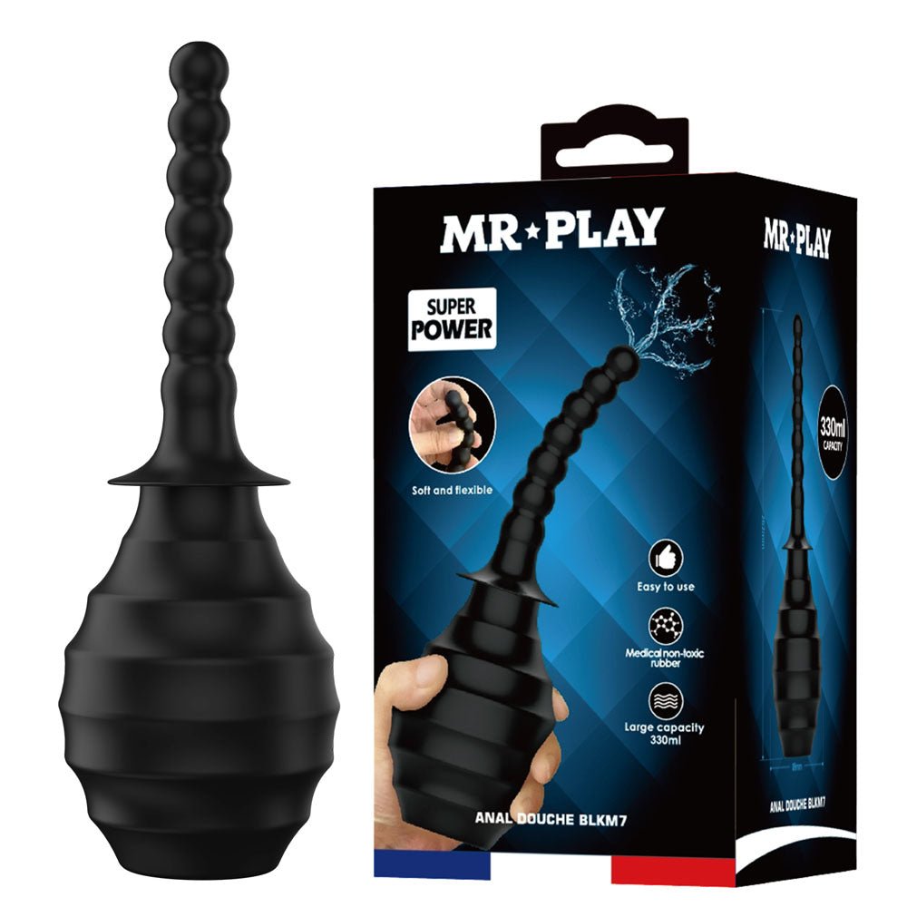Mr Play Anal Douche M7 - Black  - 330ml Capacity