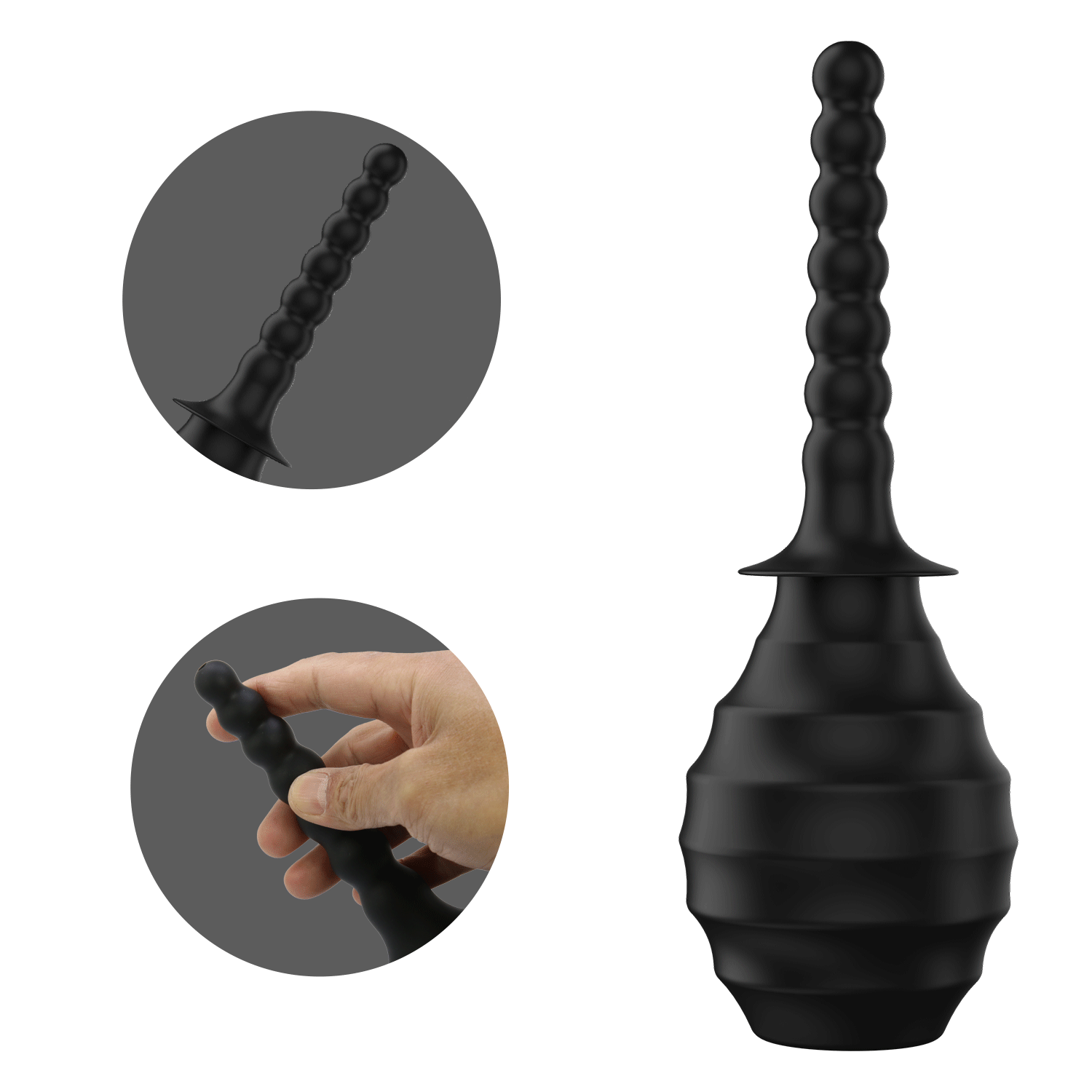 Mr Play Anal Douche M7 - Black  - 330ml Capacity