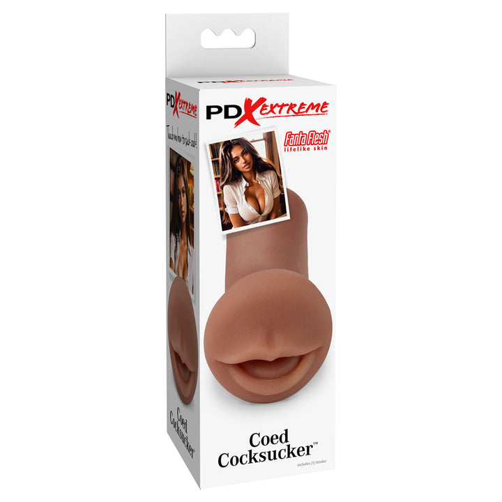 Pipedream Extreme Toyz Coed Cocksucker - Brown