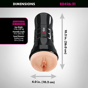 PDX Wet Pussies - Super Juicy Snatch XXL Vagina Stroker - Flesh