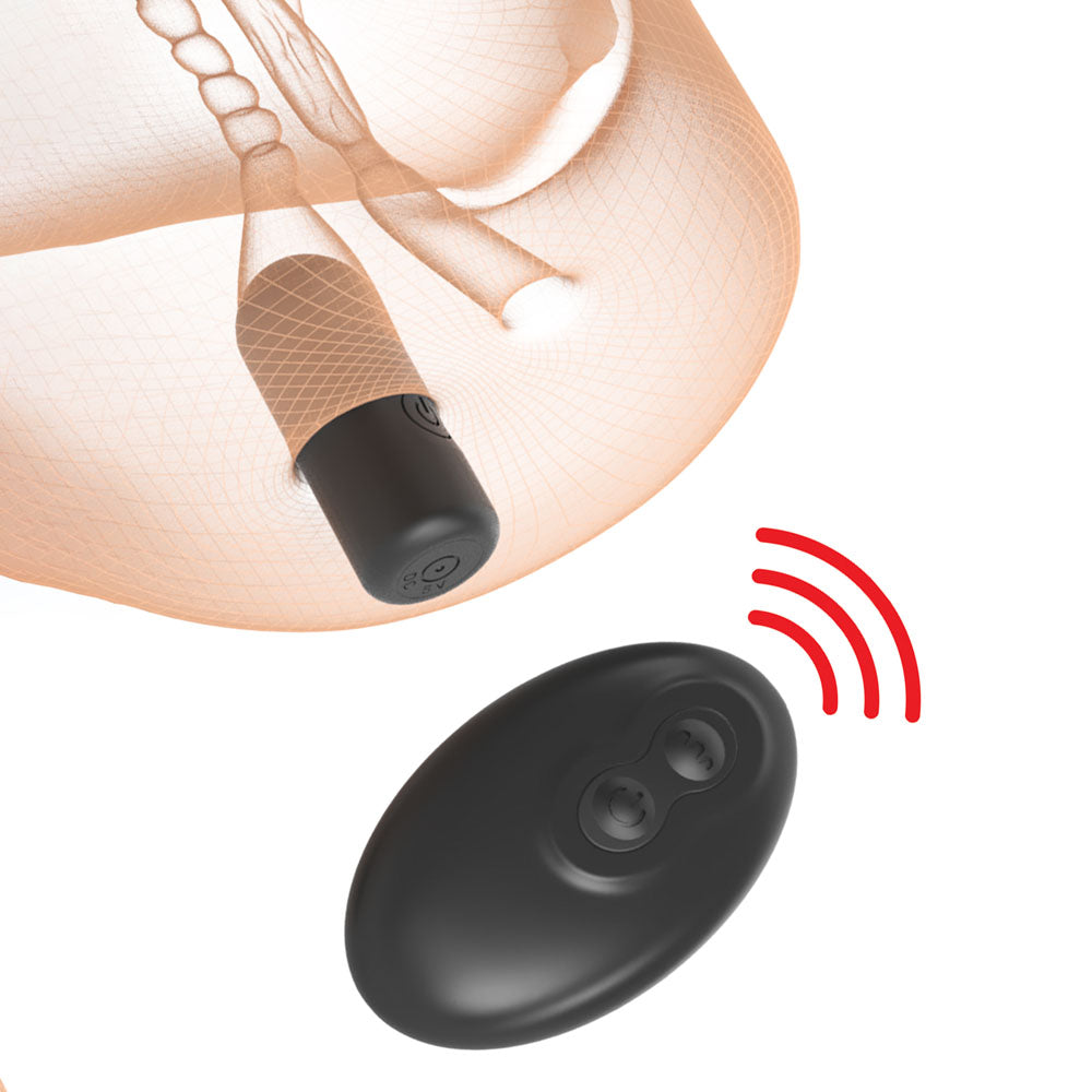 PDX Plus Double Pounder Vibrating Squeeze Vagina Stroker - Flesh