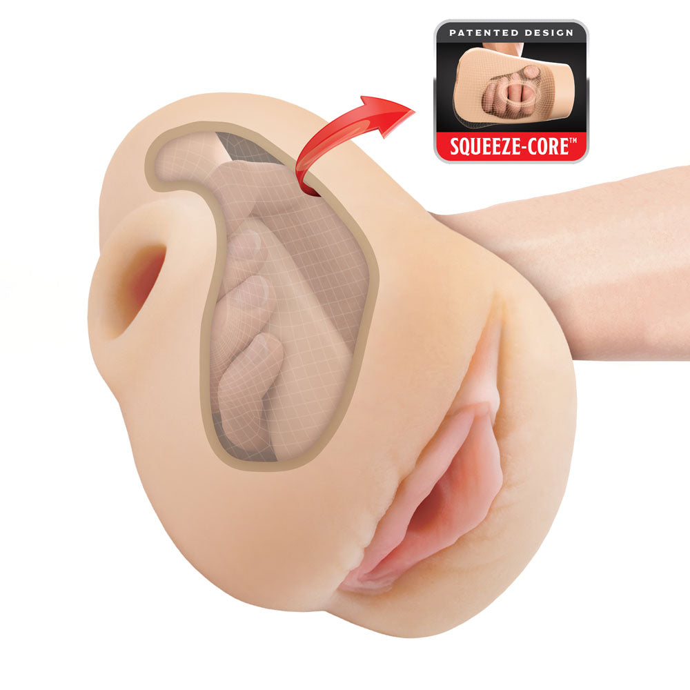 PDX Plus Pussy Pounder Squeeze Vagina Stroker - Flesh