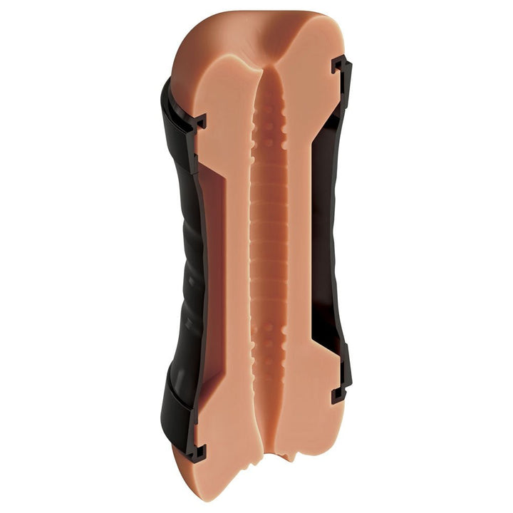 PDX Wet Pussies Super Flip-A-Pussy Over - Vagina & Ass Stroker - Brown