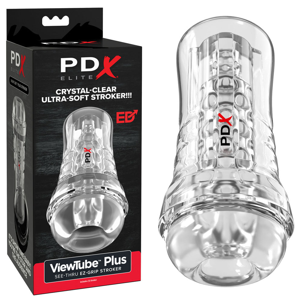 PDX Elite ViewTube EZ-Grip Clear Stroker