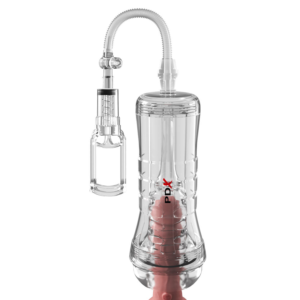 PDX Elite ViewTube Vac XXL Pump - Clear Vagina Stroker with Suction Pump