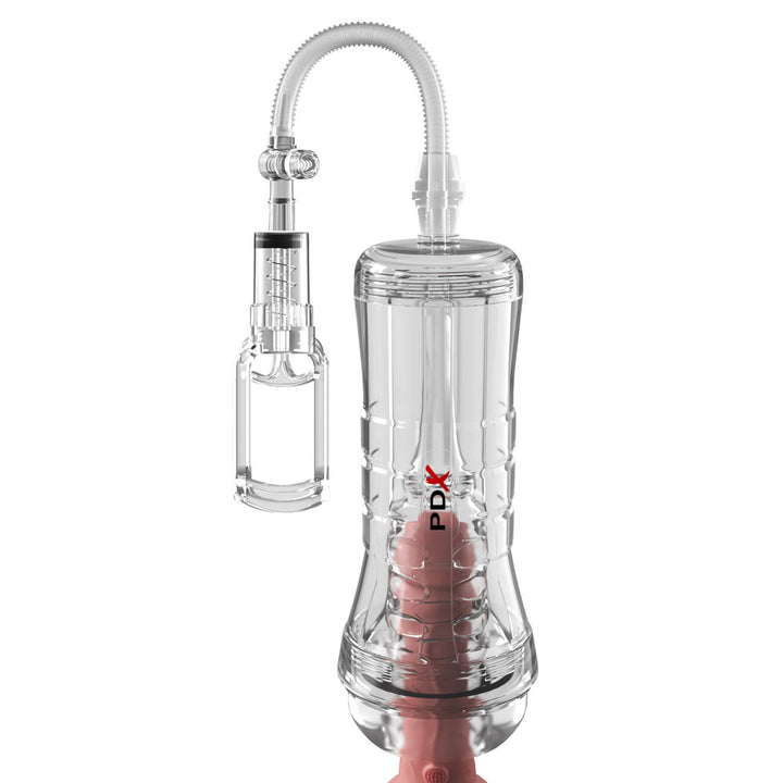 PDX Elite ViewTube Vac XXL Pump - Clear Vagina Stroker with Suction Pump