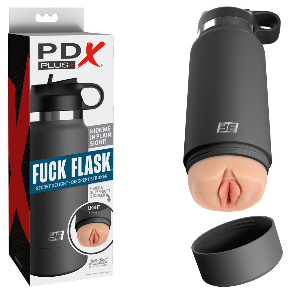 PDX Plus Fuck Flask - Secret Delight Discreet Vagina Stroker - Flesh