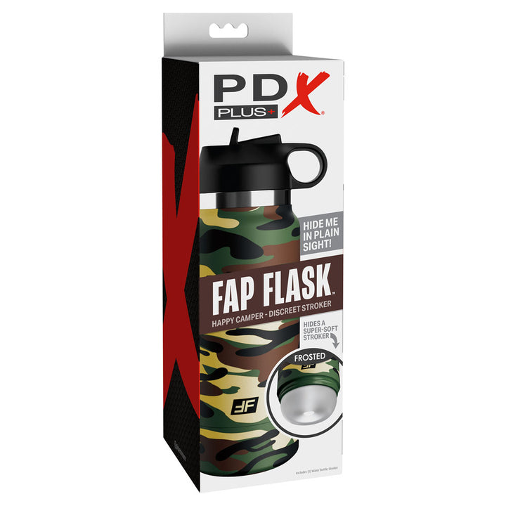 PDX Plus Fap Flask - Happy Camper - Flesh Vagina Stroker