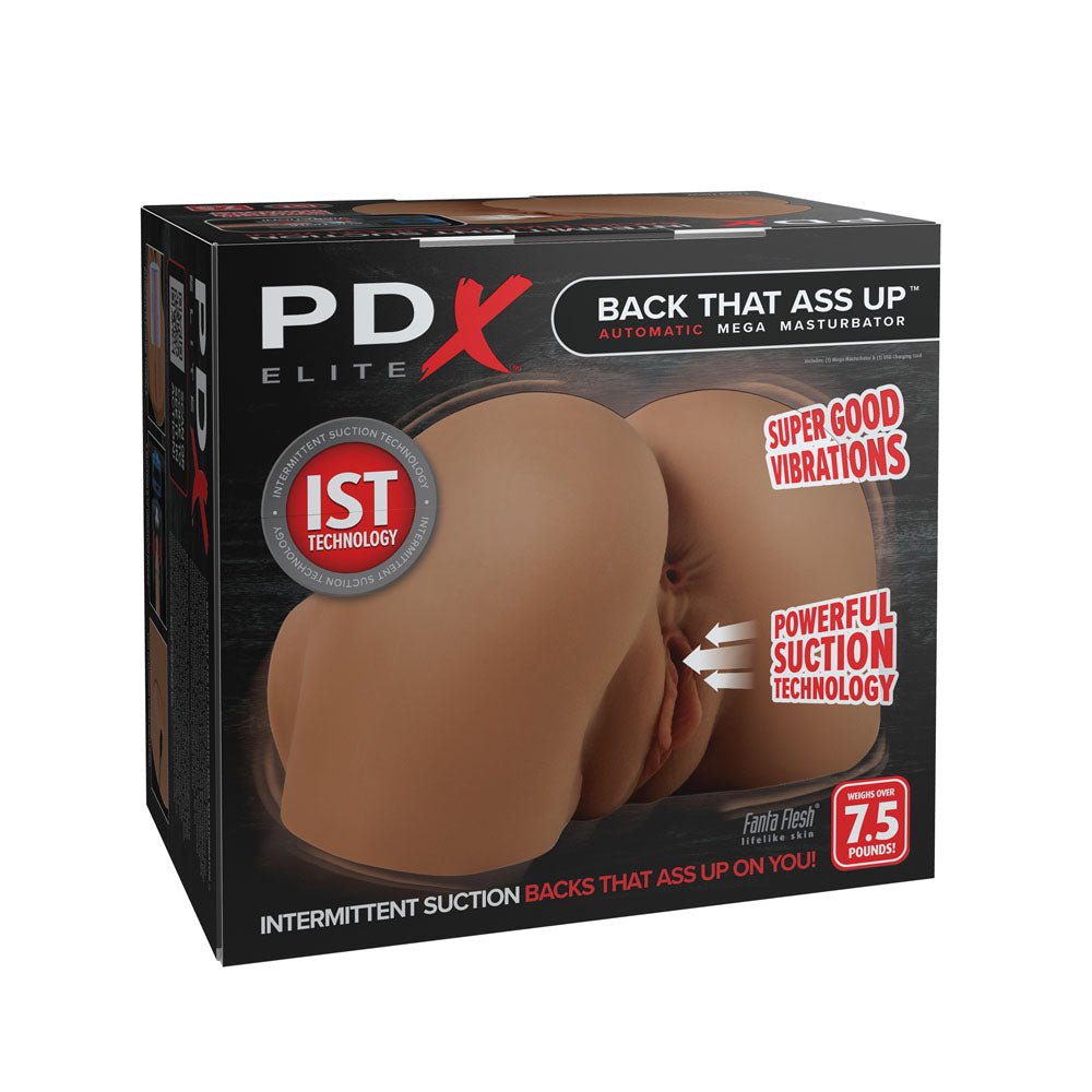 PDX Elite Back That Ass Up - Auto Mega Masturbator - Brown