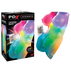 PDX Elite Go-Go Bator LED Mega Mini LED Torso Masturbator - Frosted