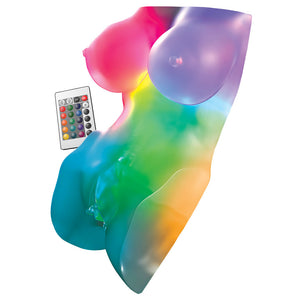 PDX Elite Go-Go Bator LED Mega Mini LED Torso Masturbator - Frosted