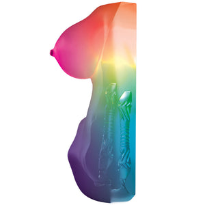 PDX Elite Go-Go Bator LED Mega Mini LED Torso Masturbator - Frosted