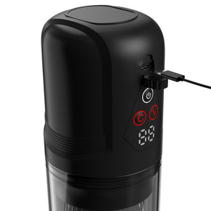 PDX Elite Mega-Bator Pro - Vibrating & Spinning Auto Stroker - Clear