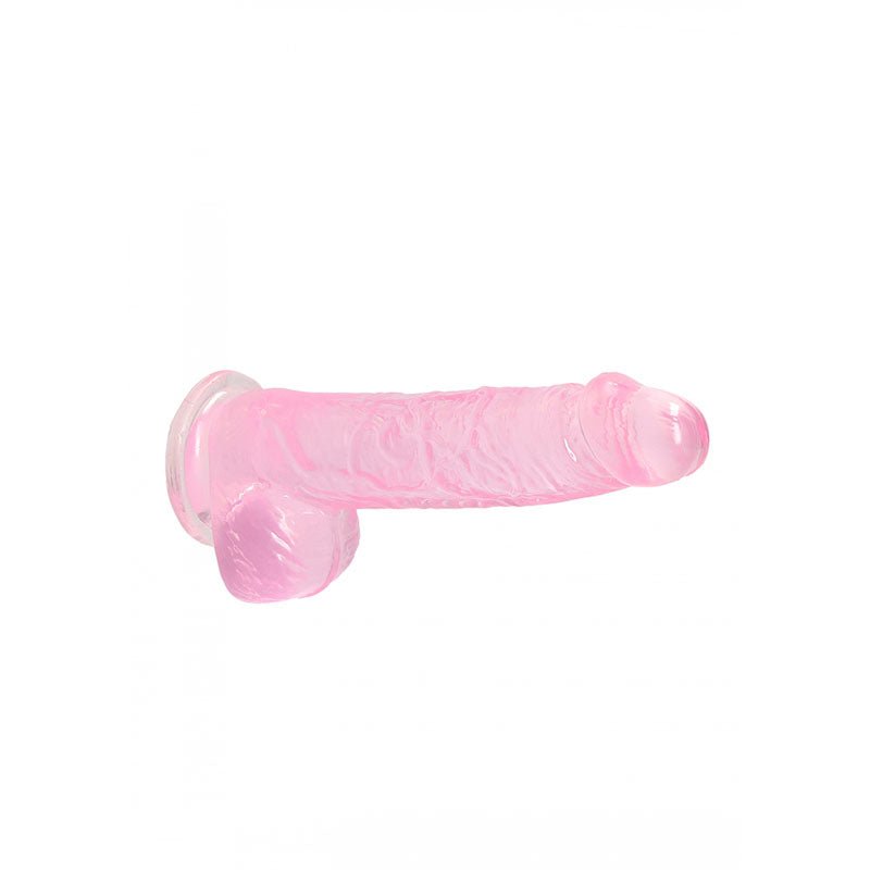 RealRock 6 Inch Realistic Dildo With Balls - Pink