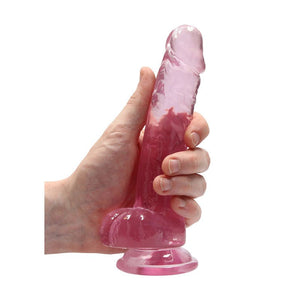 RealRock 7 Inch Realistic Dildo With Balls - Pink