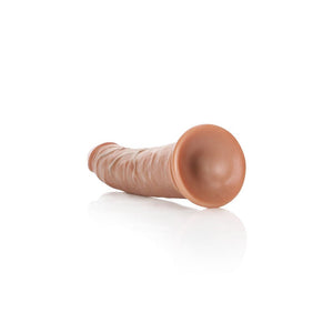 RealRock Realistic Slim 7 Inch Dildo with Suction Cup - Tan