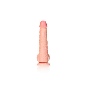 RealRock Straight Realistic 9 Inch Dildo with Balls - Flesh
