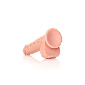 RealRock Straight Realistic 9 Inch Dildo with Balls - Flesh