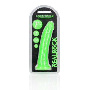 RealRock Slim 7 Inch Glow in the Dark Neon - Green